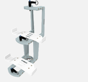 Hillaero MEDFUSION 4000 FAA certified mountable bracket for Air Ambulance Airmed Helicopter or Fixed Wing Aircraft ISO1